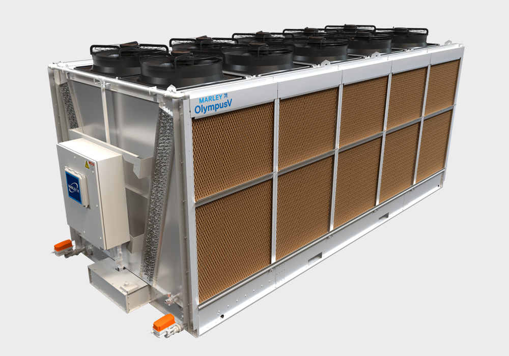 Adiabatic chiller for servers